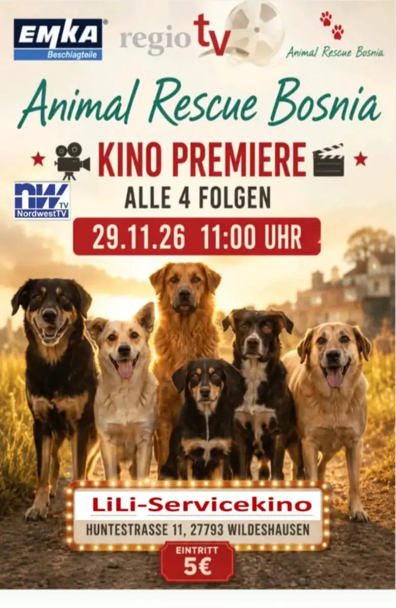 Kinopremiere: Projekt Animal Rescue Bosnien