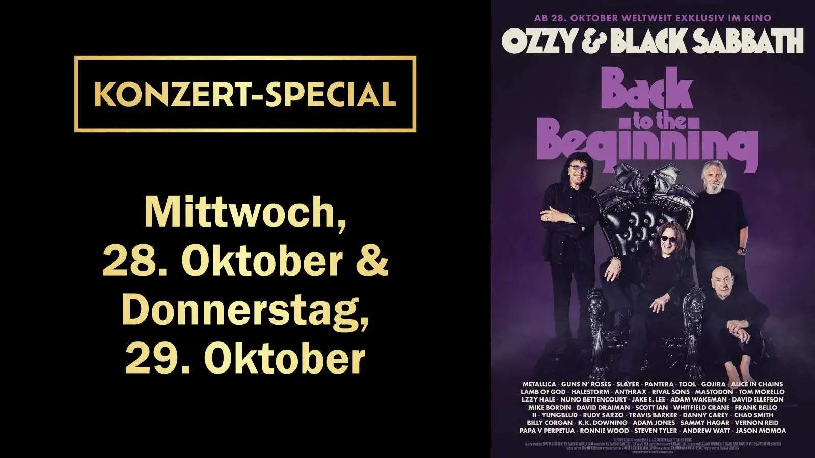 Konzert-Special: Ozzy (29.10.)