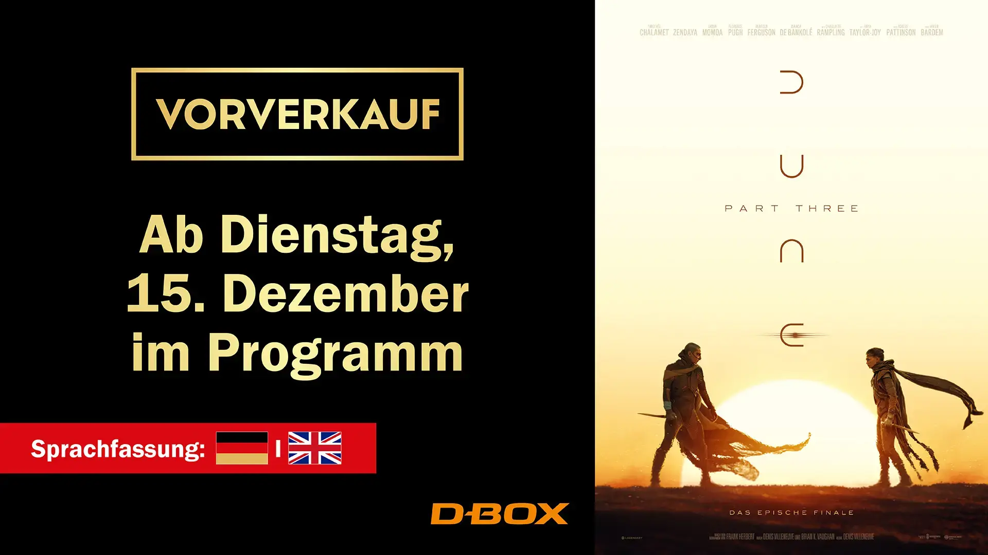 Vorverkauf: Dune Part Three (15.12.)