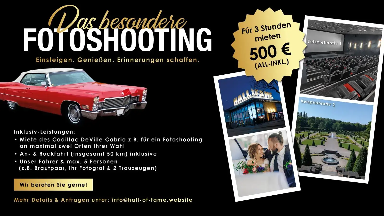 Cadillac deVille Fotoshooting