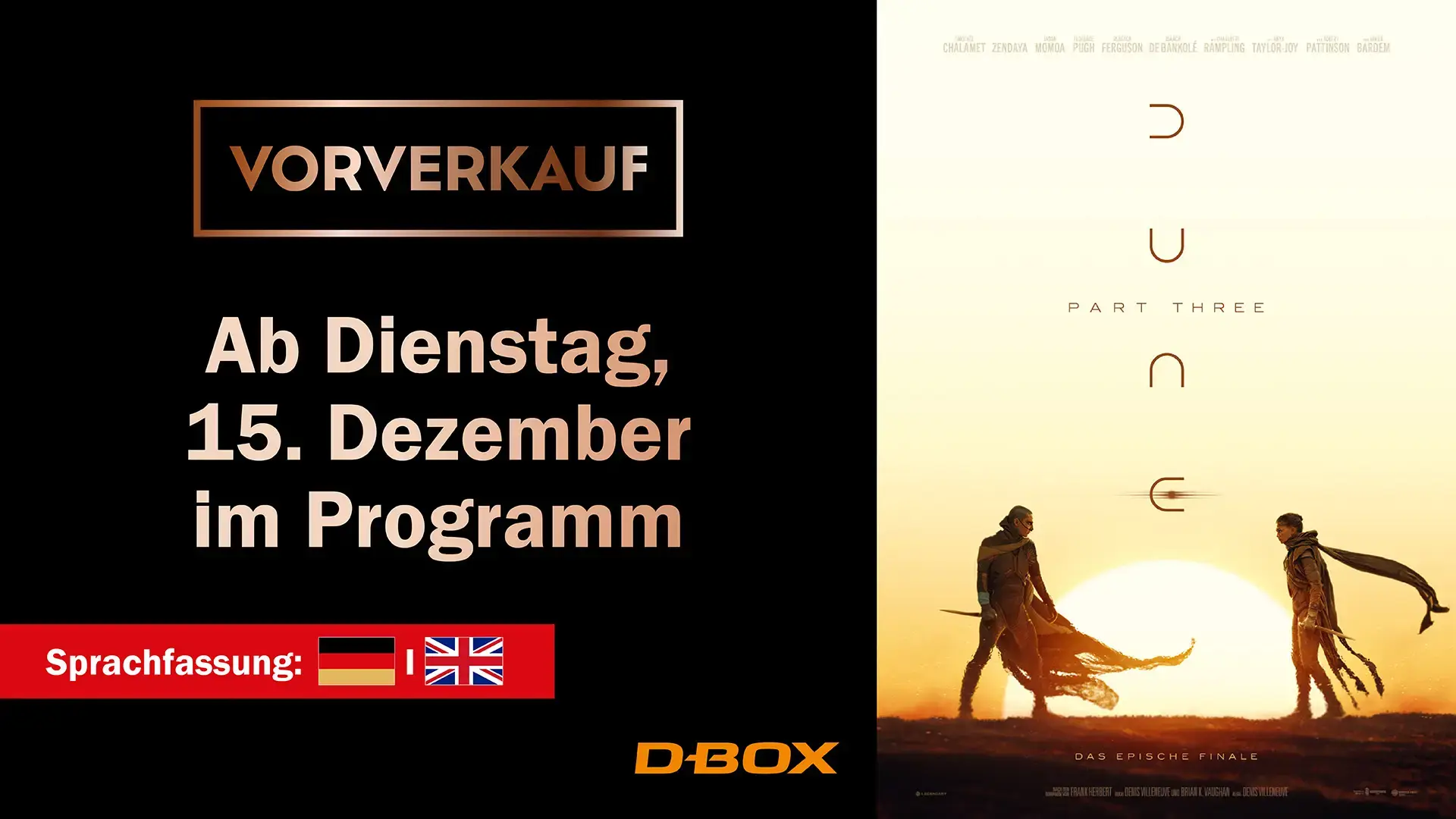 Vorverkauf: Dune Part Three (15.12.)