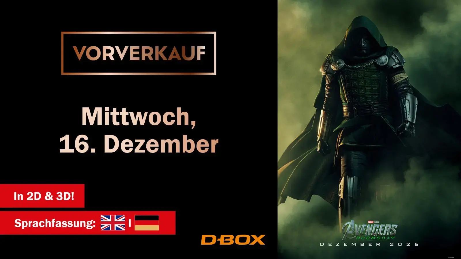 Vorverkauf: Avengers: Doomsday (16.12.)