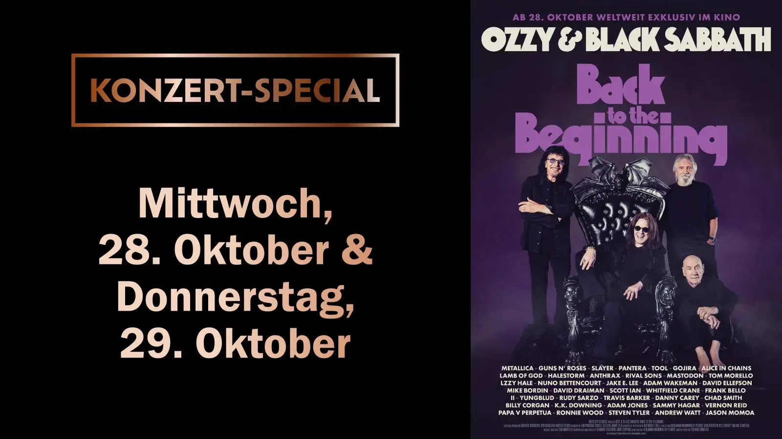 Konzert-Special: Ozzy (29.10.)