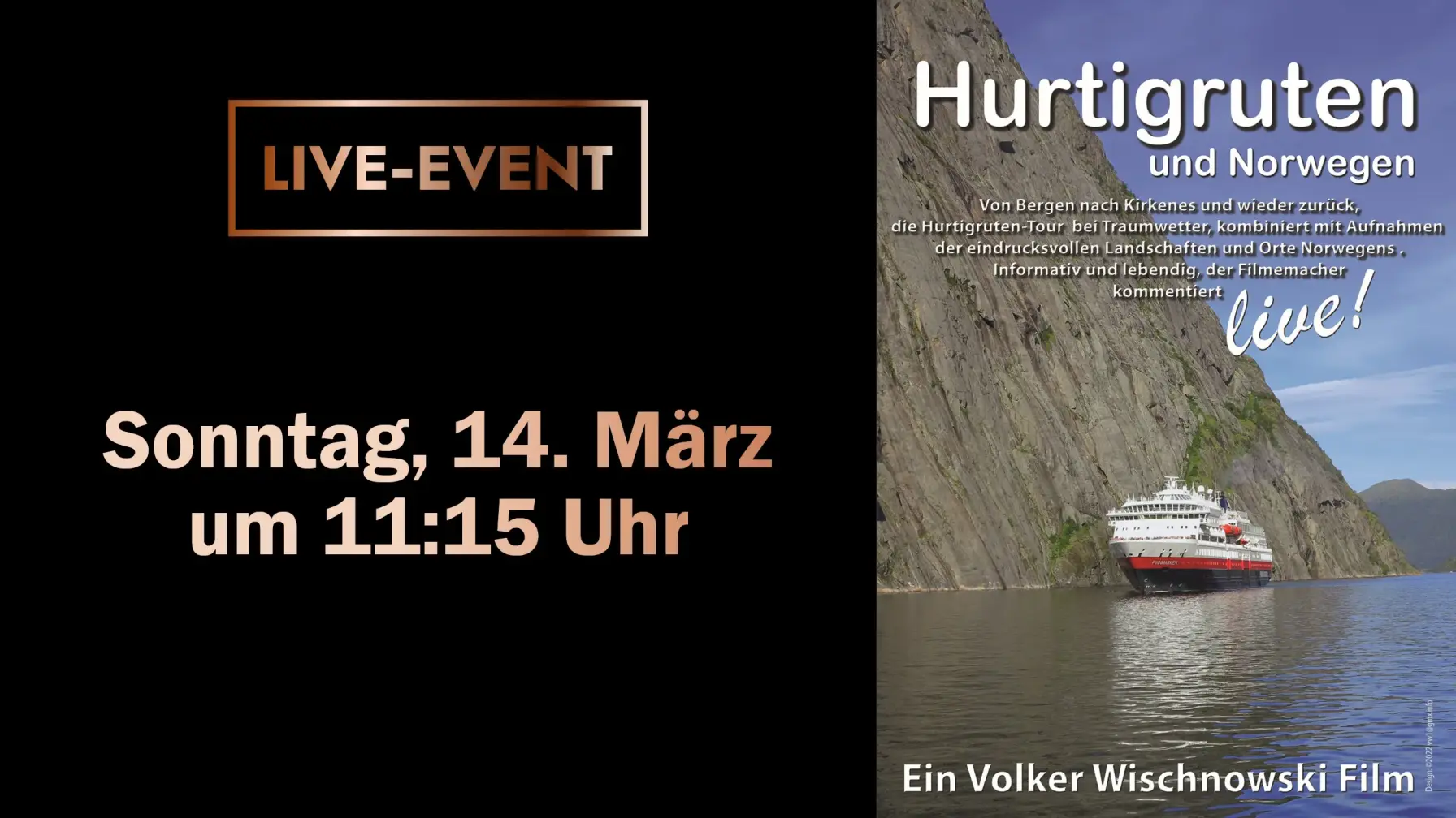 Live-Event: Volker Wischnowski (14.03.)