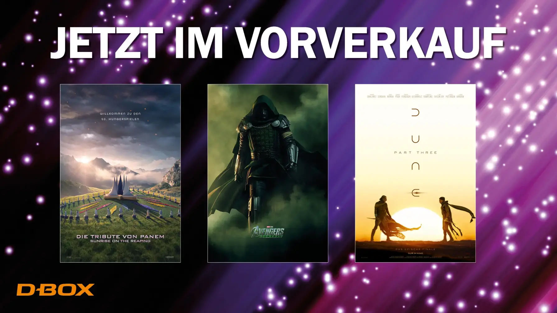 Vorverkauf Kombi: Panem, Avengers, Dune (16.12.)