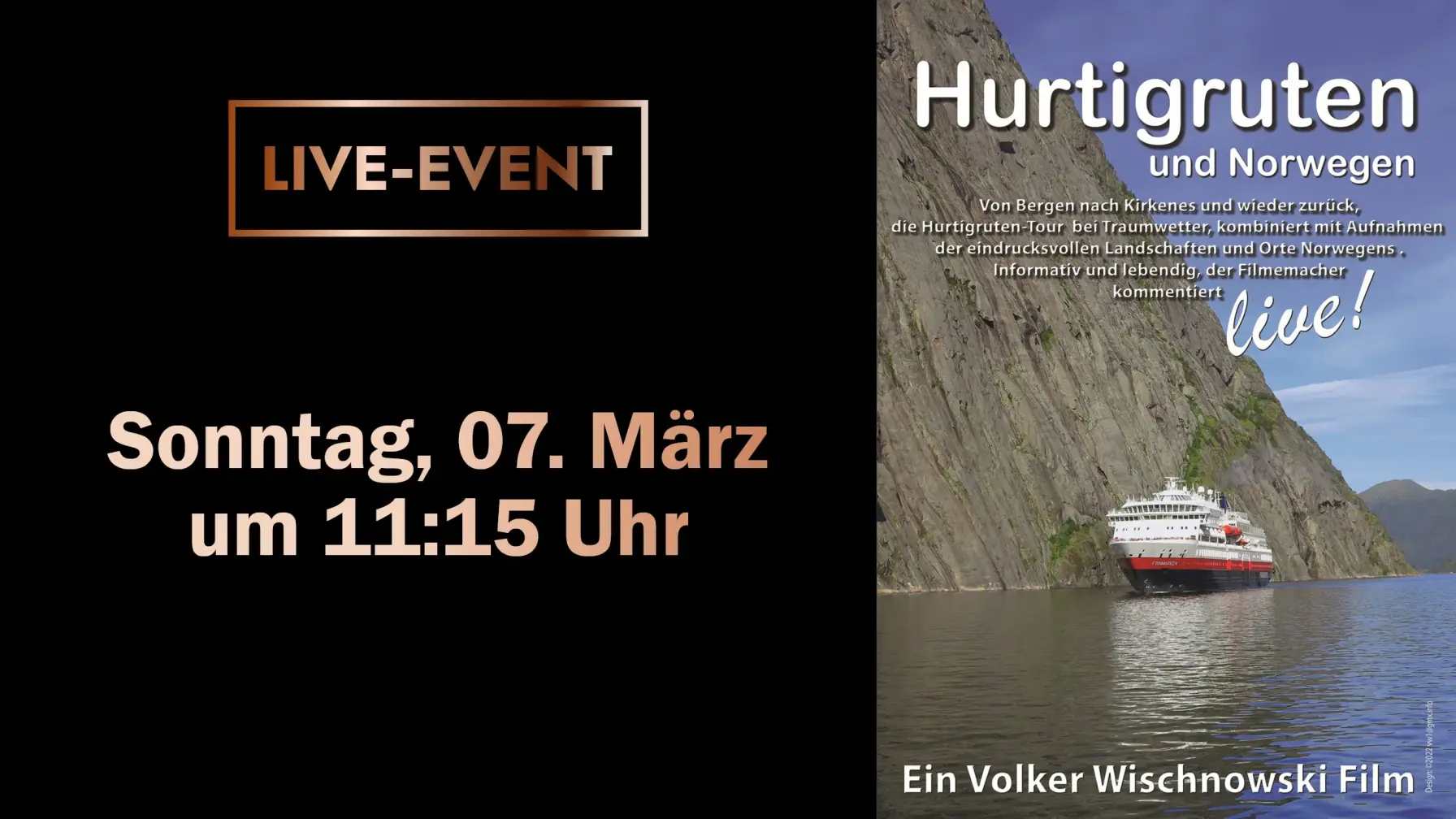 Live-Event: Volker Wischnowski (07.03.)