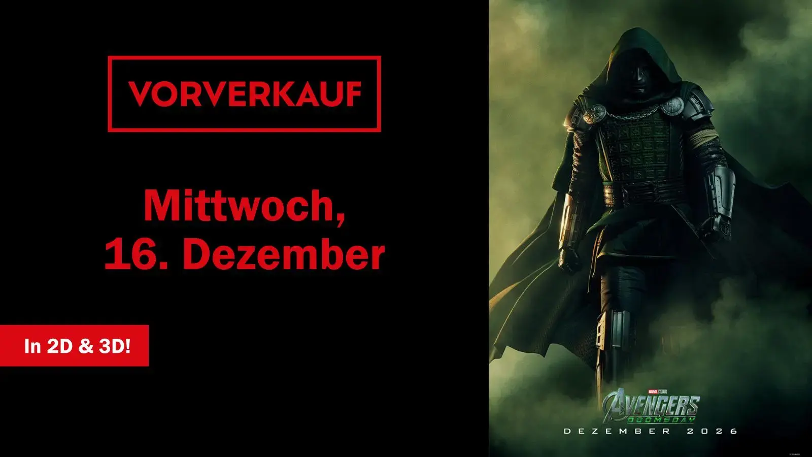 Vorverkauf: Avengers: Doomsday (16.12.)