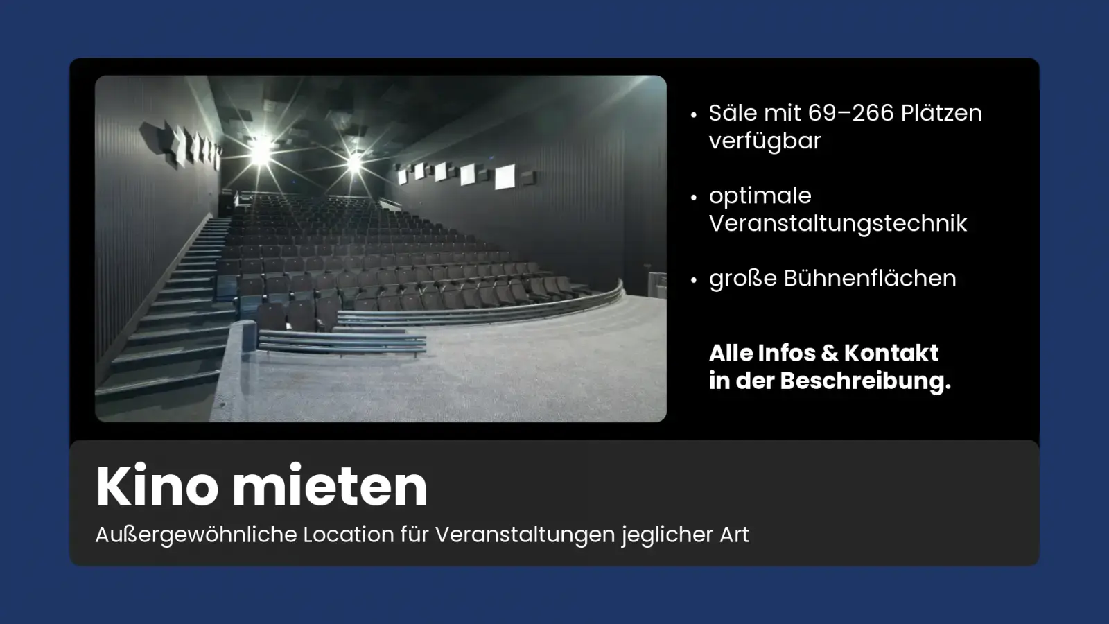 Saalvermietungen