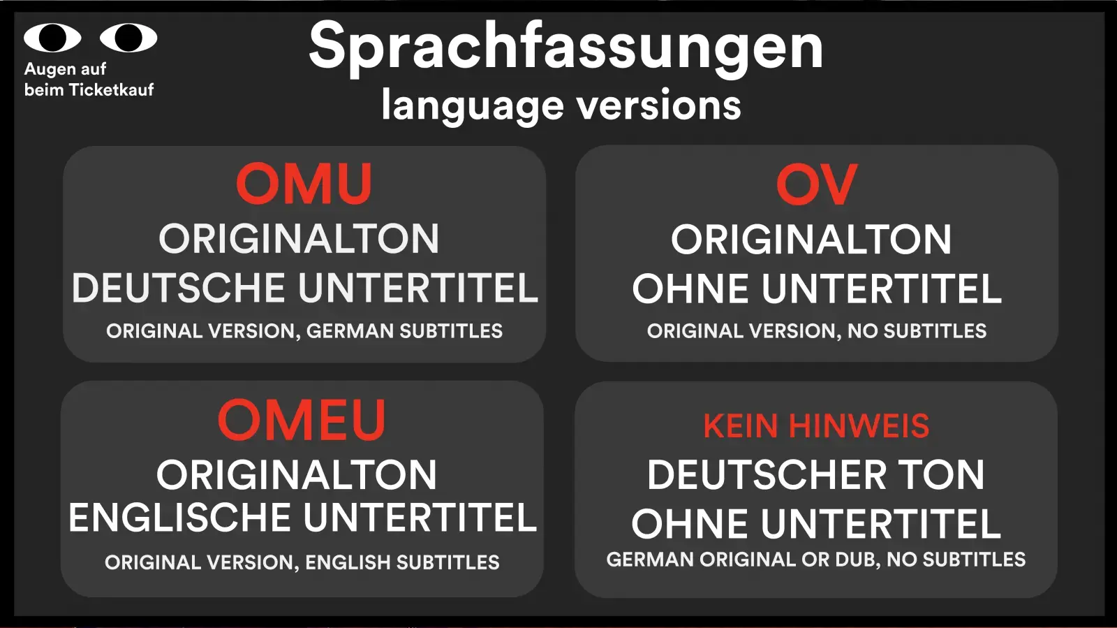 Sprachfassungen