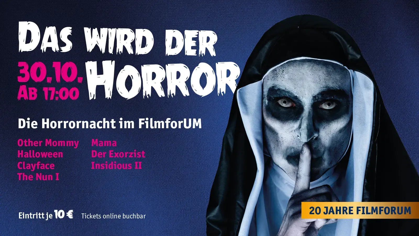 20 Jahre FilmforUM | Horrornacht