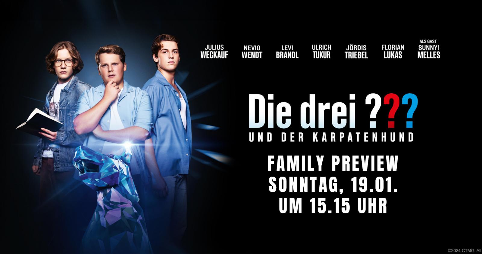 Family Preview Die drei ??? und der Karpatenhund