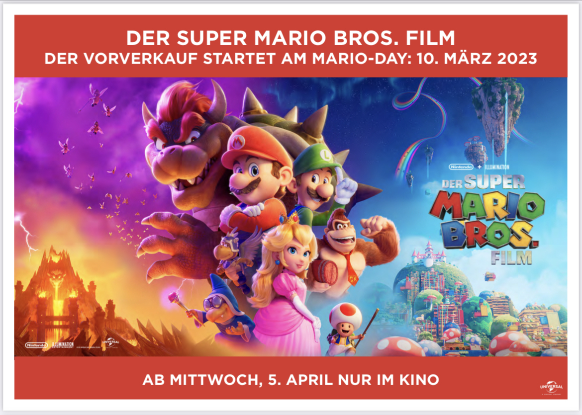Vorverkauf „Der Super Mario Bros Film“