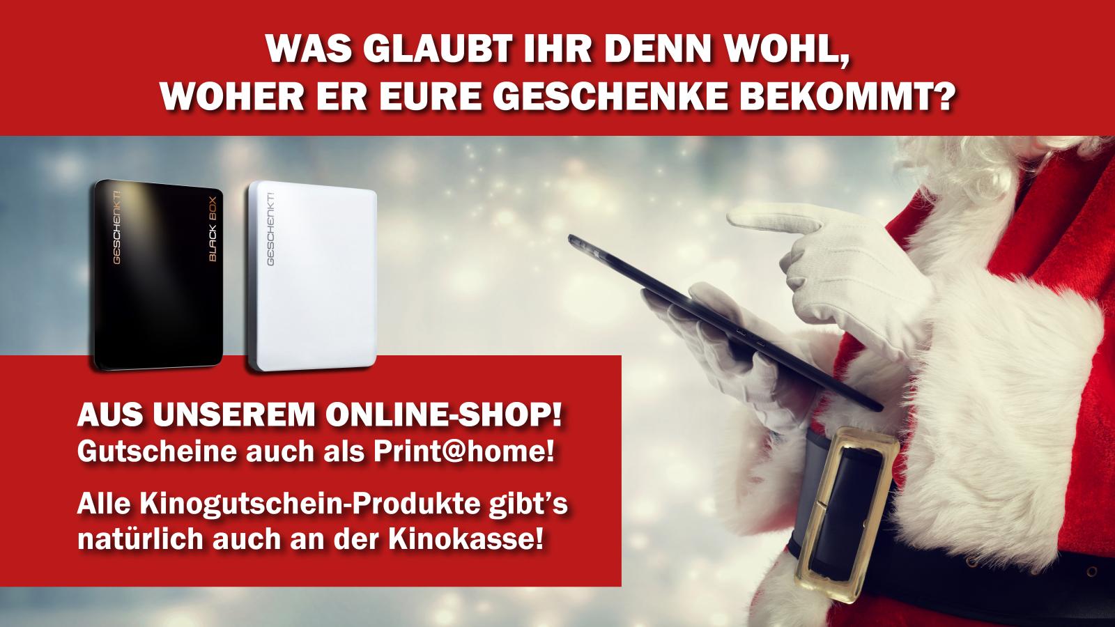 Kinogutscheine gibt's im Online-Shop und an der Kinokasse