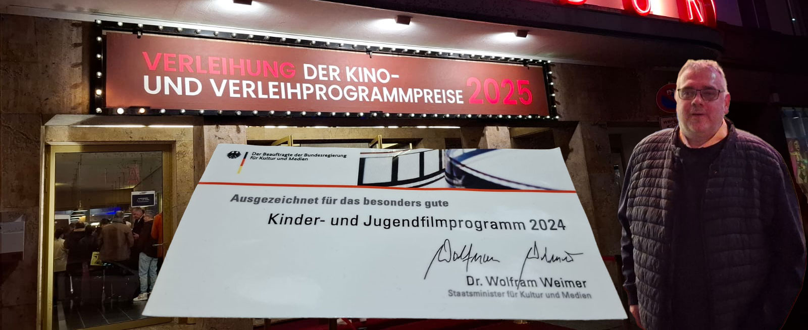 Bundesauszeichnung 2024. Für unser Kinder- und Jugendfilmprogramm.