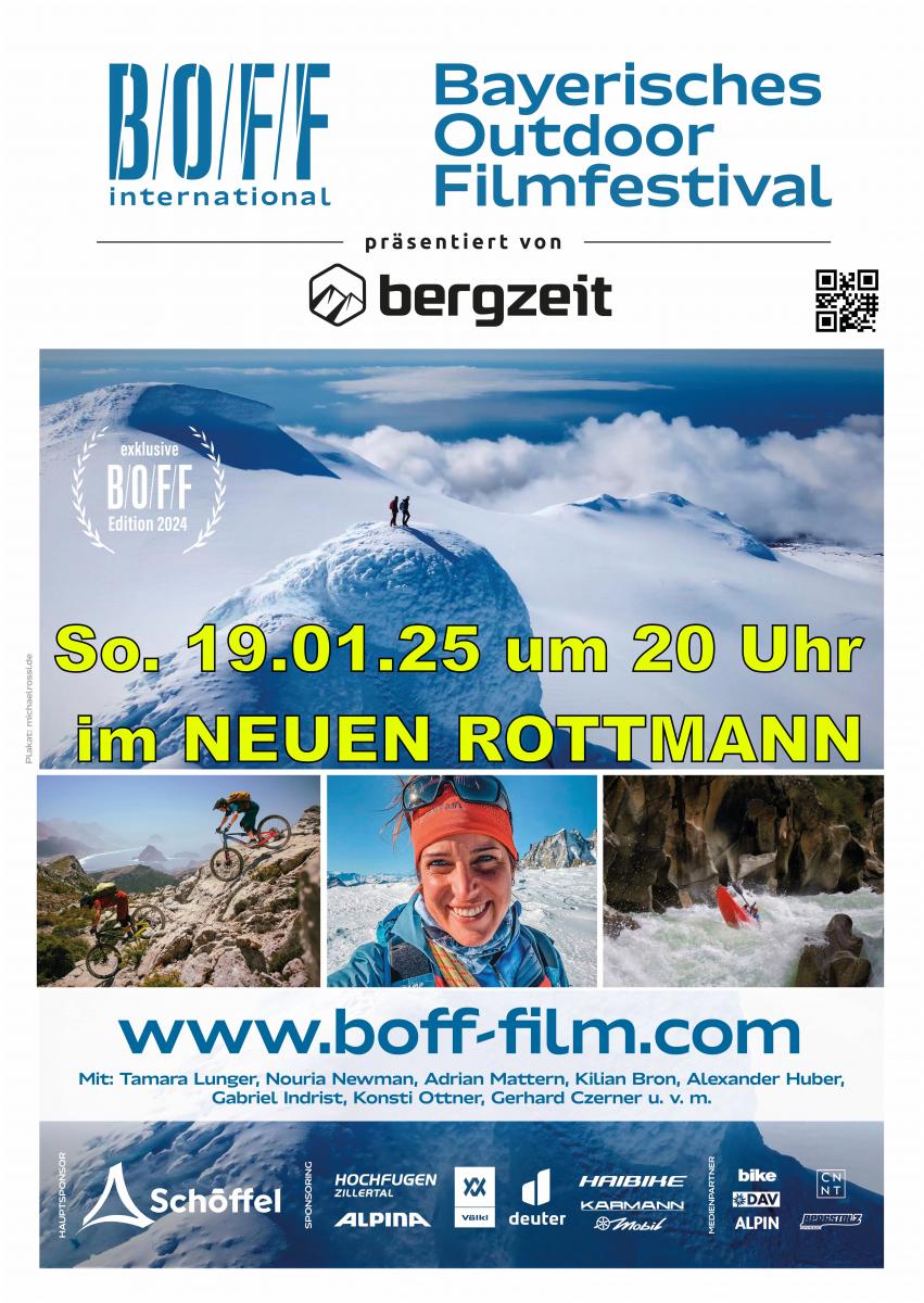 Fr. 19.01.25 20 Uhr: B/O/F/F 2024 Das Bayerische Outdoorfilmfestival