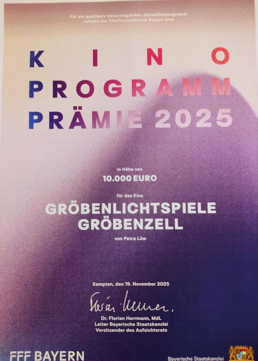 Kino Programm Prämie 2025
