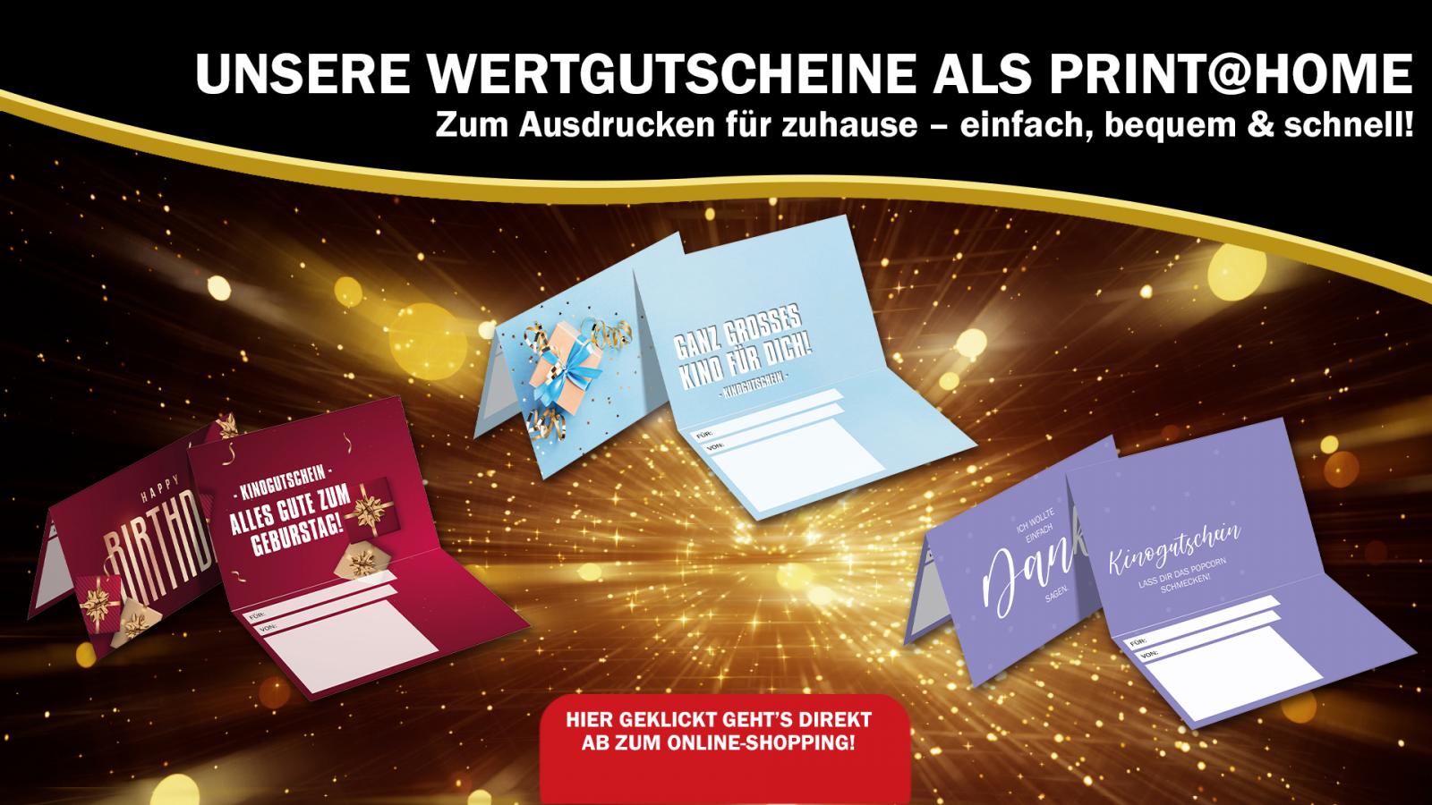 Kinogutscheine im Shop