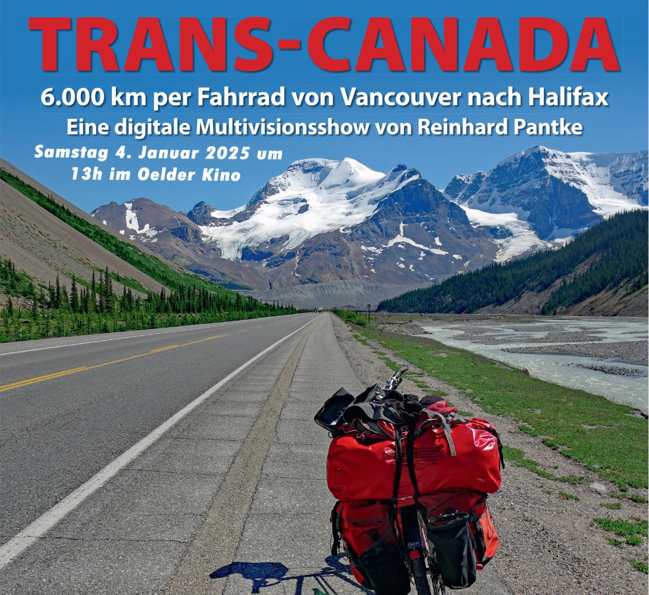 Per Fahrrad 6.000 km von Vancouver nach Halifax - digitale Multivisionsshow von Reinhard Pantke