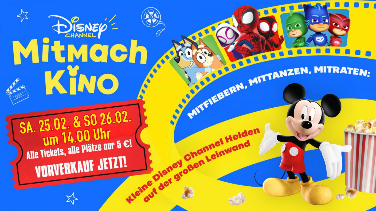Disney Junior Mitmach-Kino am 25 & 26 Februar um 14.00 Uhr