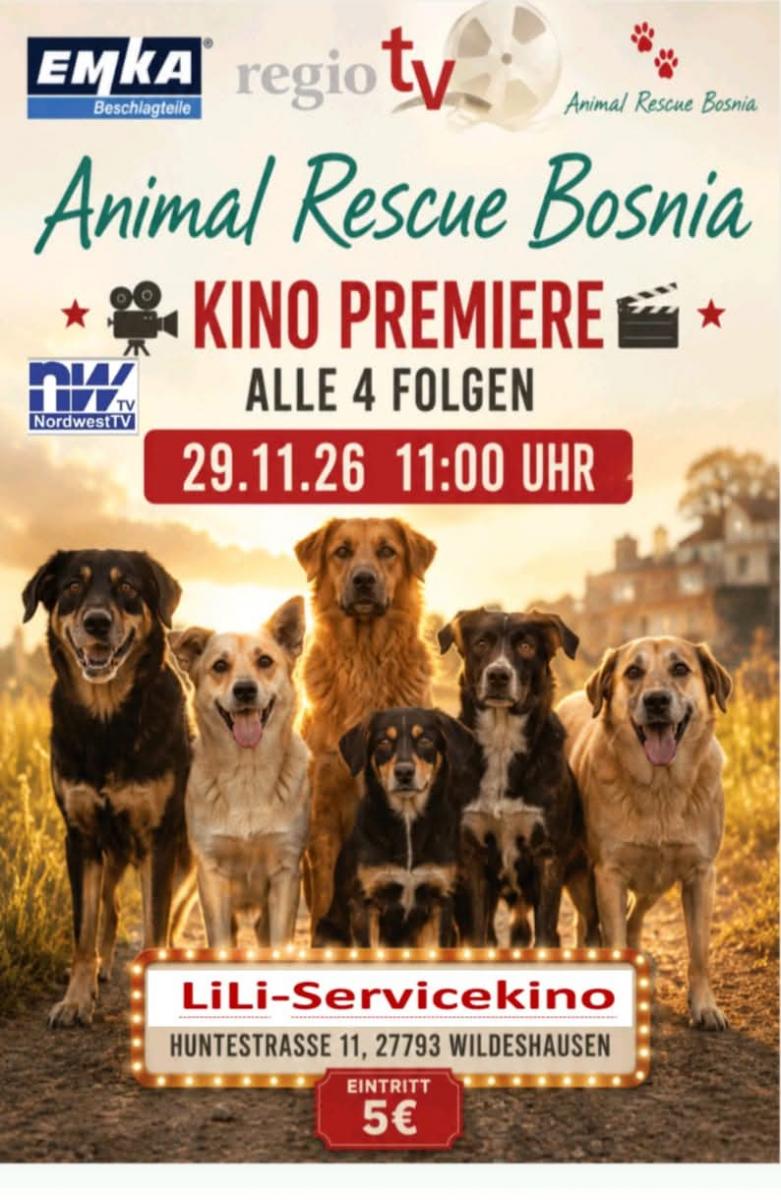 Kinopremiere: Projekt Animal Rescue Bosnien