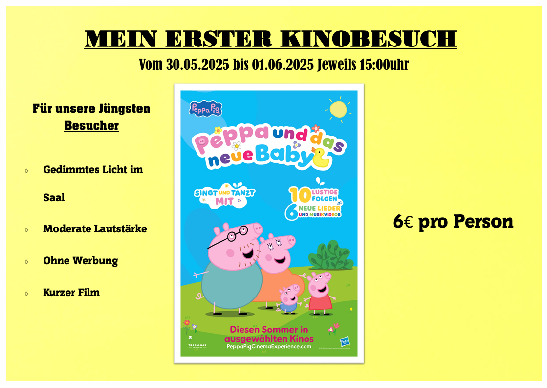 Erster Kinobesuch