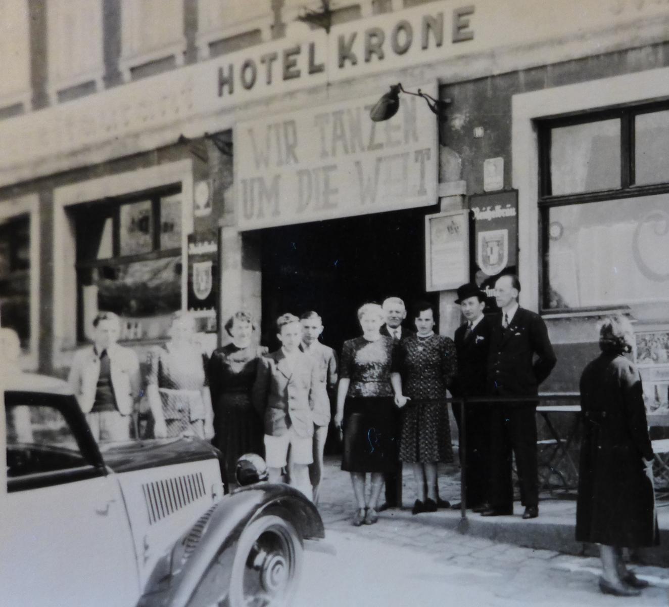 Im Hotel Krone hat unser Kinounternehmen 1921 begonnen. (Das Bild stammt aus dem Jahr 1939)