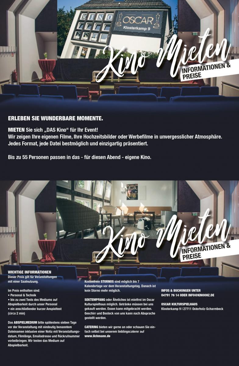 Kino mieten Flyer