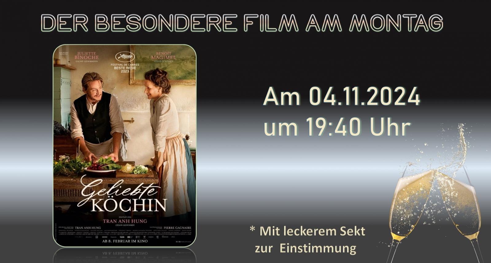 Im Filmkunsttag am Montag: "Geliebte Köchin" am 04.11.24 um 19:40