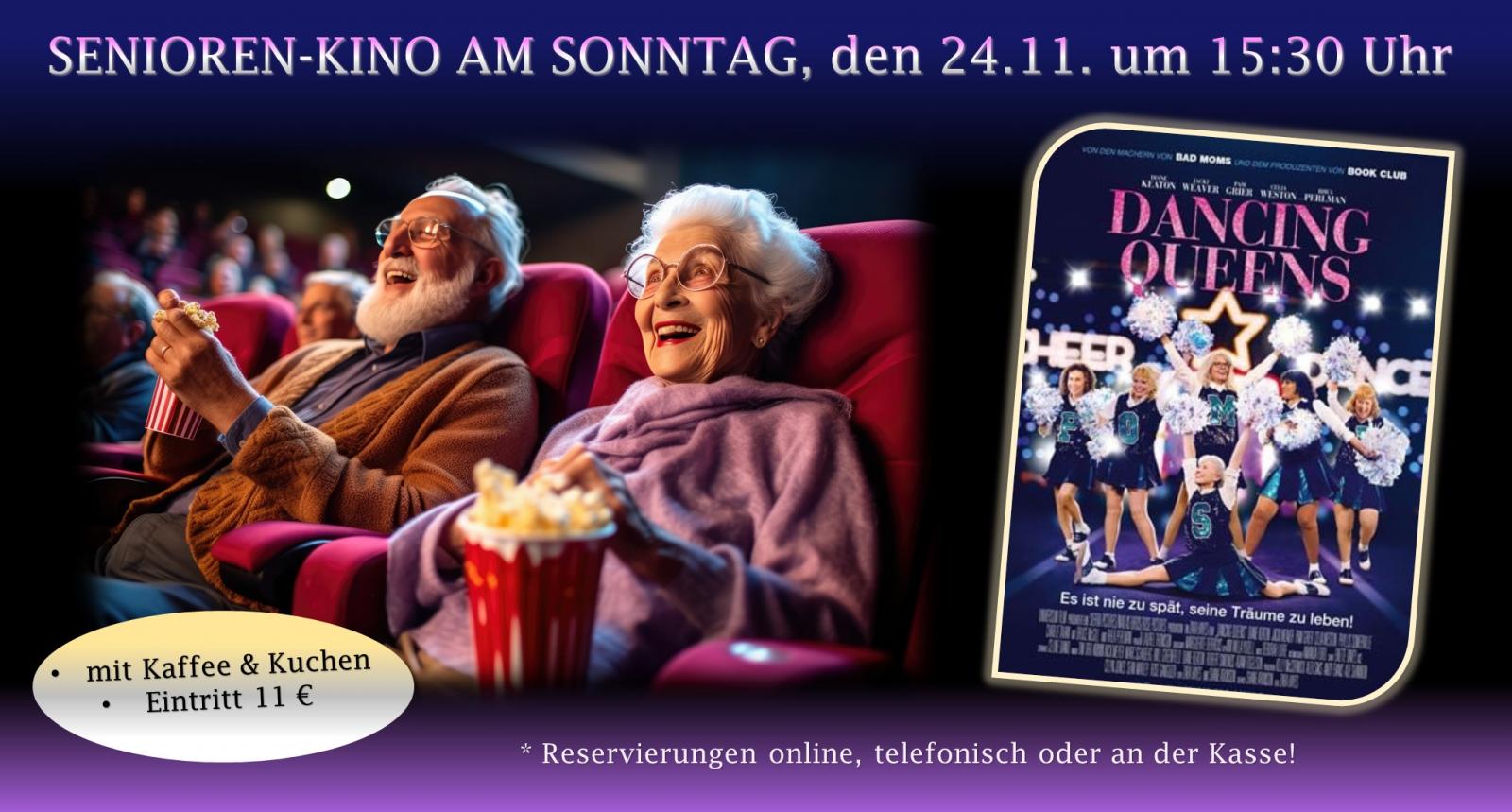 NEU! SENIOREN-KINO im Roxy! Am Sonntag, den 24.11. um 15:30!