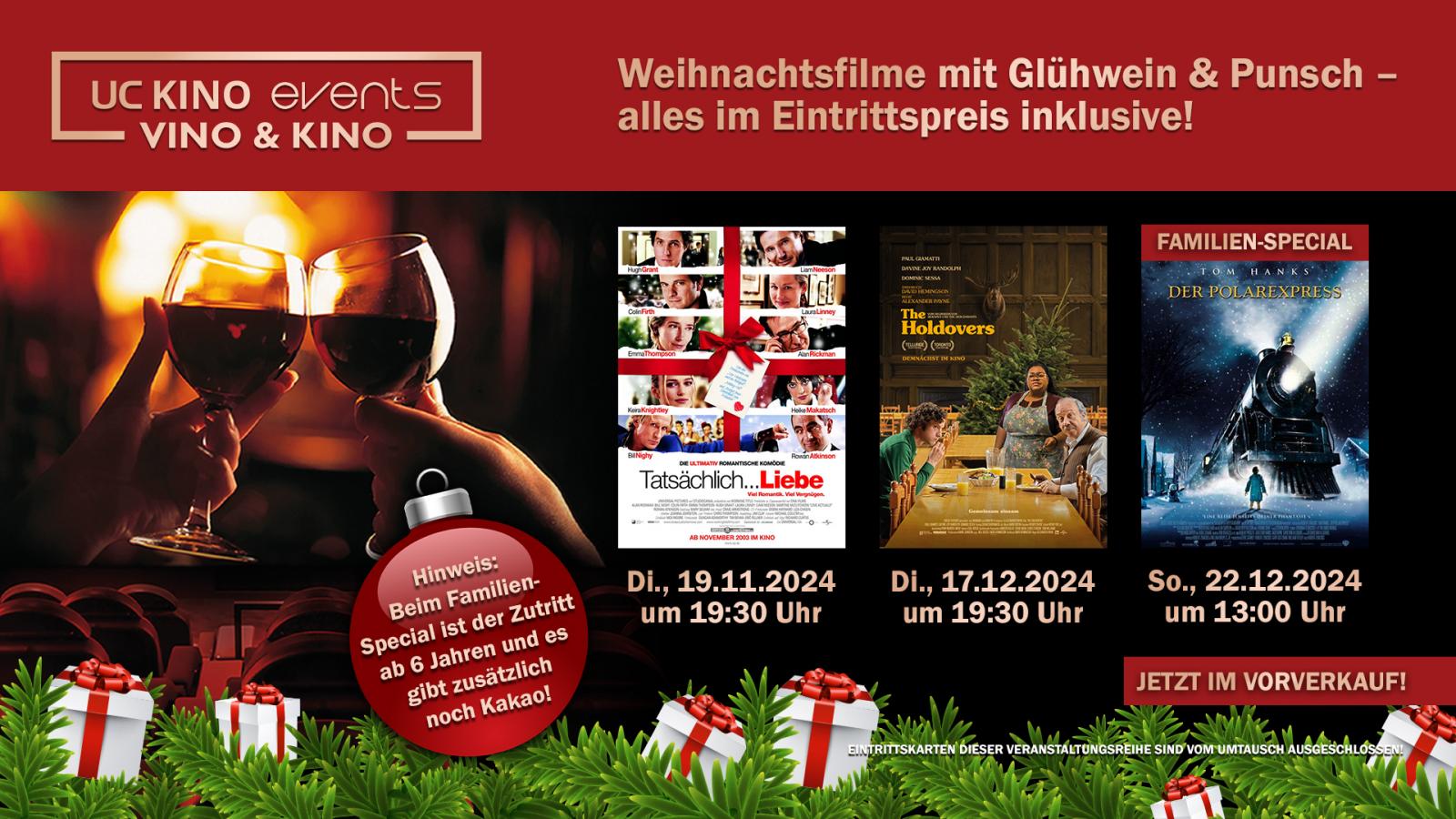 VINO & KINO: XMAS SPECIALS