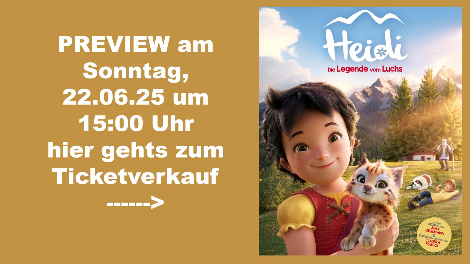 PREVIEW: "Heidi - Die Legende vom Luchs"