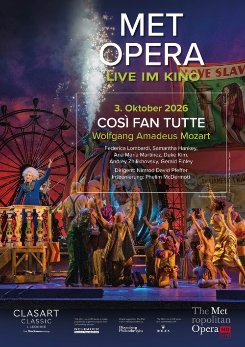 Met Opera 2026/27: Wolfgang Amadeus Mozart COSÌ FAN TUTTE